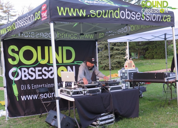 DJ Thomas J mixing it up on the 1’s & 2’s for the Survivors & Supporters
