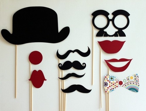 Wedding photo booth props