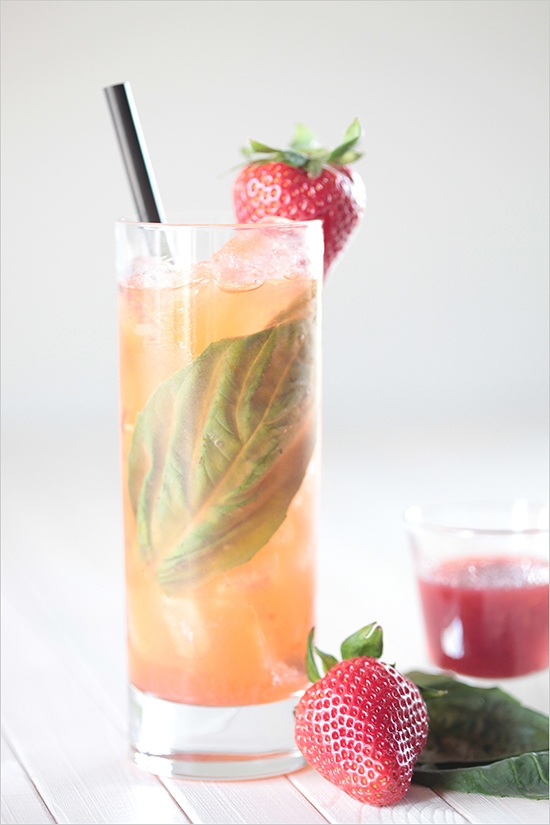 Strawberry Cachaca Cocktail