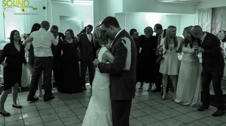 Wedding couple dancing